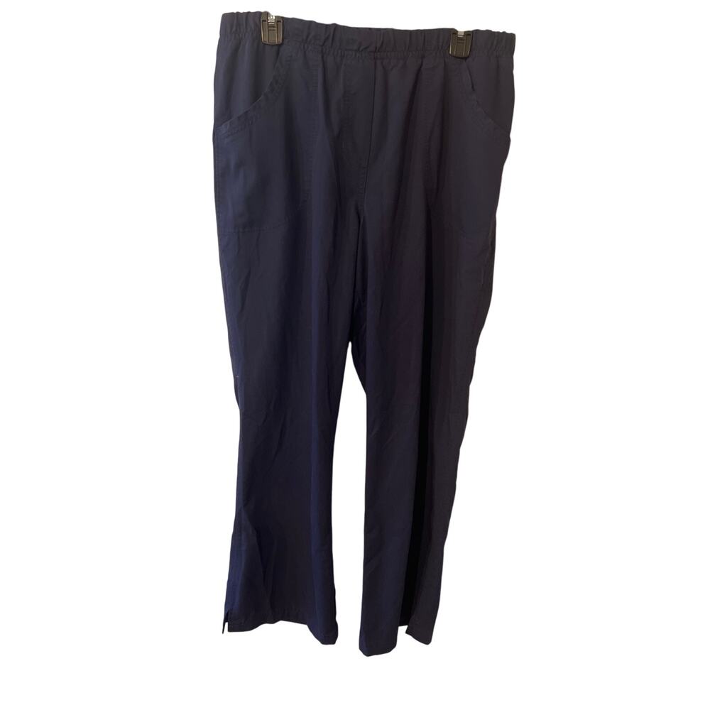 Urbane Ultimate Women’s Navy 2‑Pocket Stretch Scrub Pants – Size Large Straight